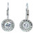 1.00 Carat Round Brilliant Diamond Platinum Dangle Earrings