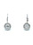 1.00 Carat Round Brilliant Diamond Platinum Dangle Earrings