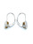 1.00 Carat Round Brilliant Diamond Platinum Dangle Earrings