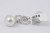 HARBOR D. South Sea Pearls Diamonds White Gold Hoop Dangle Bell Shape Earrings