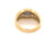 Antique Art Deco Diamonds Platinum 18K Yellow Gold Menâ€™s Ring
