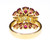 1.28 Carat Fancy Light Yellow Emerald Cut with Vivid Red Mozambique Ruby