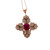 Ruby and Diamond Rose Gold Enamel Pendant