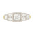 Art Deco Graduating Cluster Diamond Ring, circa 1930s