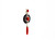 Art Deco Style Sardinia Red Coral White Diamond Onyx White Gold Pendant Necklace