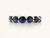 7 Carat Sapphire Ring, Blue Sapphire Eternity Band, 14 Karat Yellow Gold Band
