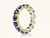 7 Carat Sapphire Ring, Blue Sapphire Eternity Band, 14 Karat Yellow Gold Band
