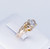 Art Deco Style 0.70 Carat Old Miner Diamond Mermaids Design Ring