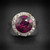 Art Deco Garnet & Diamond Ring