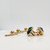 Antique Signed 14 Karat Gold & Nephrite Jade Cufflinks & Buttons Dress Set