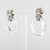 1930s Art Deco Rock Crystal Diamonds 18 Karat White Gold Dangle Earrings