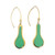 Vintage German Glass Beads, The Banjo Earrings