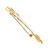White Enamel Diamond Yellow Gold Diva Brooch Pendant