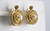 Art Deco Style White Rose Cut Diamond Pearl Yellow Gold Lever-Back Earrings