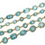 Art Deco 115.00 Total Carat Natural Blue Zircon Link Necklace