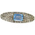 Art Deco Platinum and Rose Gold 18 Karat Brooche