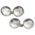 Art Deco Reverse Crystal Horse Platinum Cufflinks
