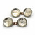Art Deco Reverse Crystal Horse Platinum Cufflinks
