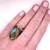 Turquoise Wrap Ring, Sterling Silver 6 Ct Turquoise Organic Genuine Natural