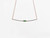 18 Karat Gold Pendant Bar Emerald Necklace Baguette Rose Gold Diamond Pave
