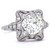 Art Deco GIA 1.62 Carat Diamond Platinum Engagement Ring