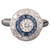 Gold Platinum Sapphires and Diamonds French Ring