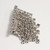 Art Deco Clear Crystal Dangling Brooch Pin, Rhodium Plated, Early 1900s