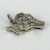 Platinum White Diamond Cat Charm Pendant