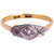 Art Deco Diamond, 9Carat Gold and Platinum Panel Ring