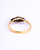 Art Deco Diamond, 9Carat Gold and Platinum Panel Ring