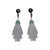 Art Deco Style Black Onyx Rock Crystal Gold Diamonds Rubies Enamel Earrings