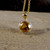New Citrene and Diamond Cluster in 9ct Yellow Gold Pendant Necklace