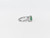 18k Ring White Gold Ring Diamond Ring Emerald Ring Emerald Round Ring