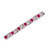 H.Ajoomal Bracelet with Hexagonal Cut Rubies & Diamonds, 18 Karat White Gold