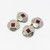 Art Deco Gold, Ruby and Enamel Dress-Set