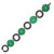 Carved Jade Black Onyx Diamond Platinum Bracelet, Art Deco, 1910s