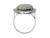 Black Opal and Diamond Cluster Ring, circa 1925