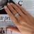 0.85 Carat 3 Row Diamond Wedding Band in 14 Karat White Gold, Shlomit Rogel