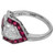 Art Deco Style 1.02 Carat Ruby and Diamond Ring