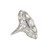 .80 Carat Total Weight Diamond and Sapphire Platinum Engagement Ring