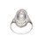 .80 Carat Total Weight Diamond and Sapphire Platinum Engagement Ring