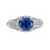 Estate Sapphire Diamond Platinum Engagement Ring