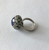 Art Deco Platinum Rose Cut Blue Sapphire Emerald Diamond Pill Box Poison Ring