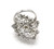 Oscar Caplan Old European Cut 3.90 Carat Diamond Platinum Cluster Cocktail Ring