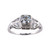 Art Deco 0.50 Carat Old Mine Cut Diamond White Gold Engagement Ring