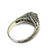 Art Deco Style 18 Karat White Gold Ring with G/SI1 Round Diamond