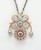 Australian Pink Argyle Diamond Floral Pendant