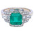 18K White Gold 1.70 Carat GIA Report Emerald & Diamond Ring #J5199