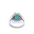 18K White Gold 1.70 Carat GIA Report Emerald & Diamond Ring #J5199