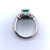 18K White Gold 1.70 Carat GIA Report Emerald & Diamond Ring #J5199
